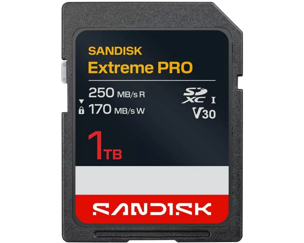 Extreme Pro SD UHS-I 1TB SD 250MB/s