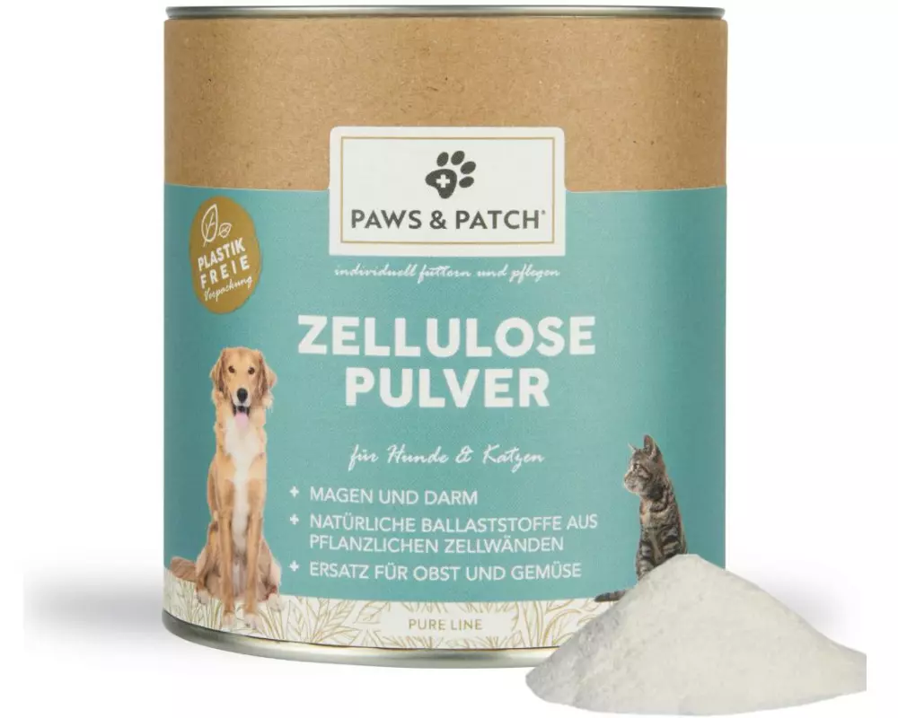 Paws & Patch Hunde-Nahrungsergänzung Zellulose Pulver 150 g