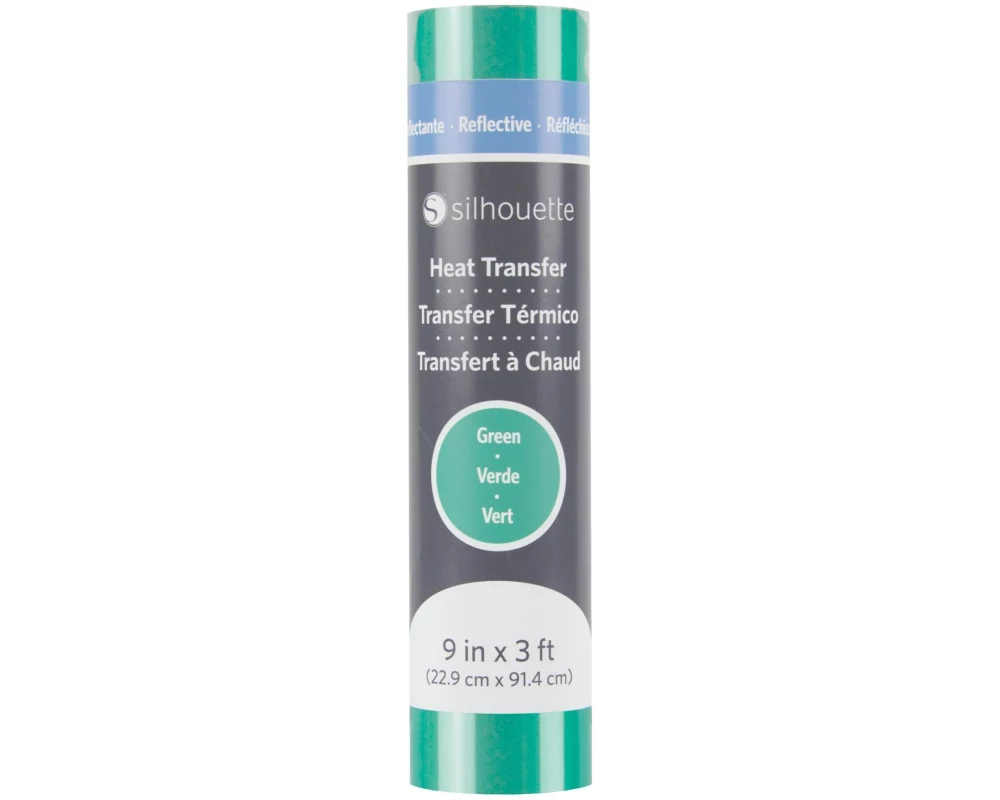 Silhouette Aufbügelfolie 22.9 cm x 91.4 cm Grün reflektierend