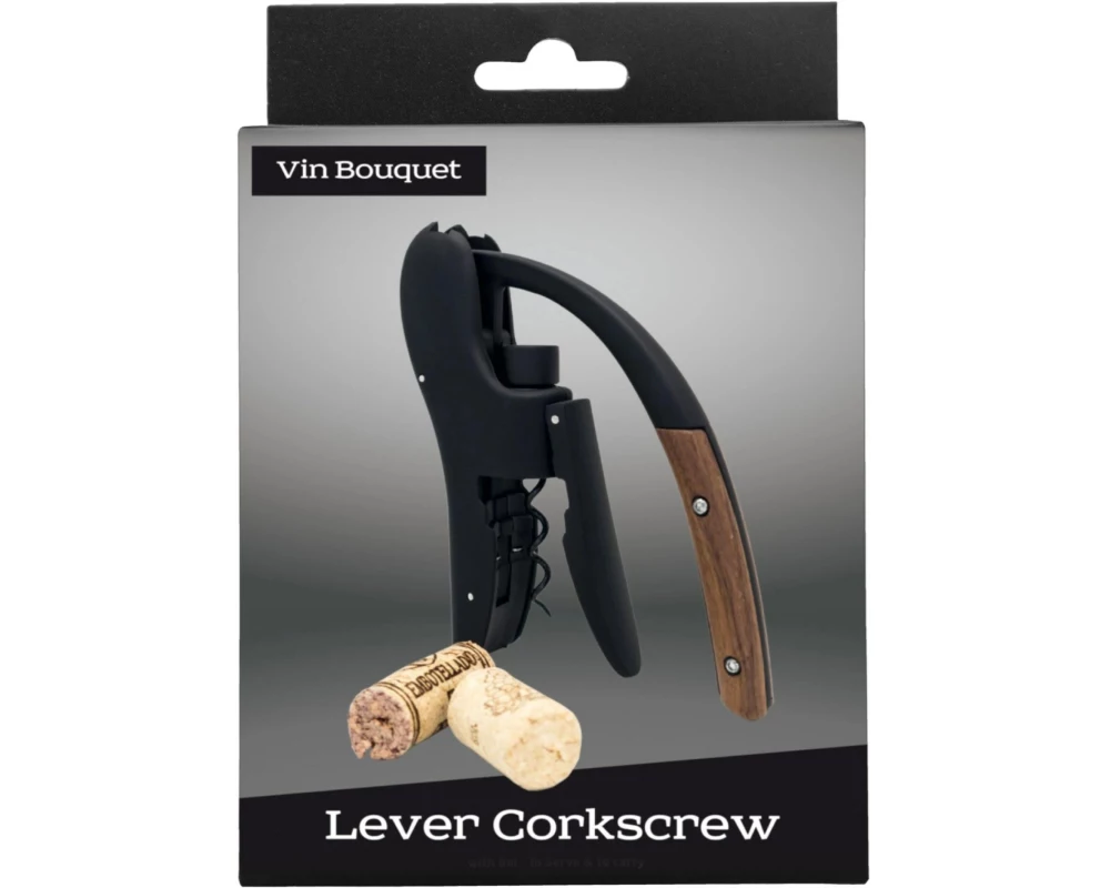 Vin Bouquet Hebelkorkenzieher Hebelkorkenzieher Schwarz/Braun