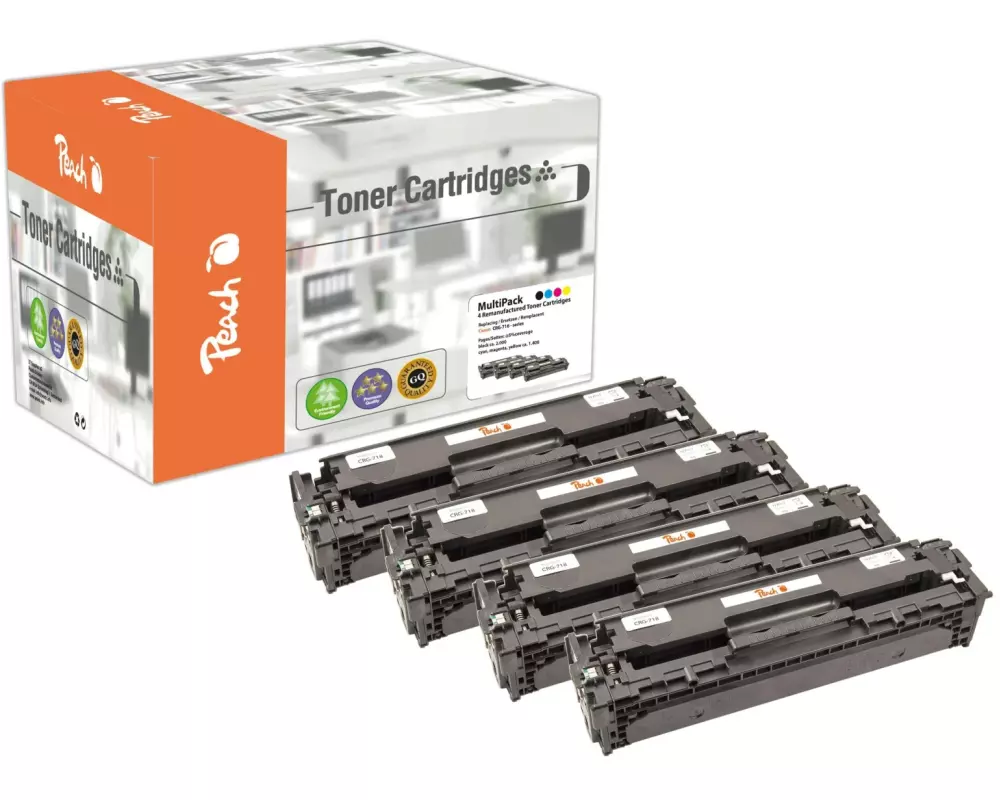 Peach Toner Canon CRG-718 Black/Cyan/Magenta/Yellow