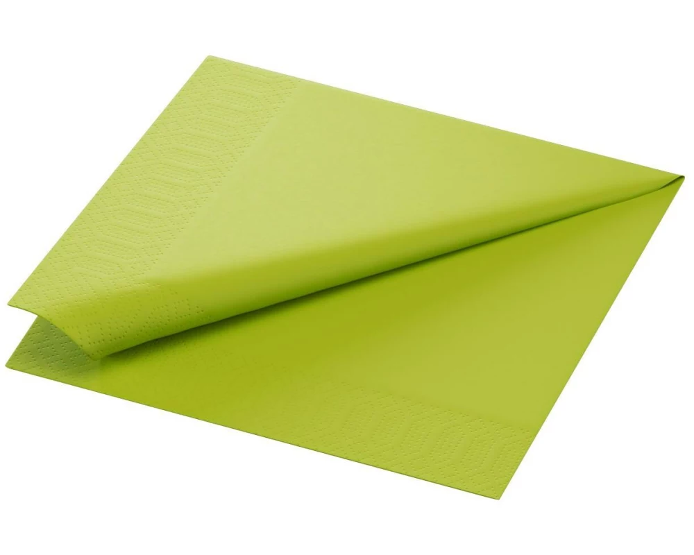 Duni Papierservietten 149079 40 cm x 40 cm, 250 Stück, Grün
