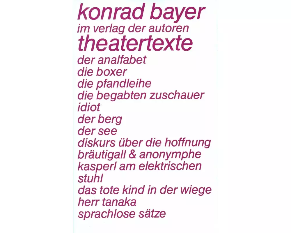 Theatertexte