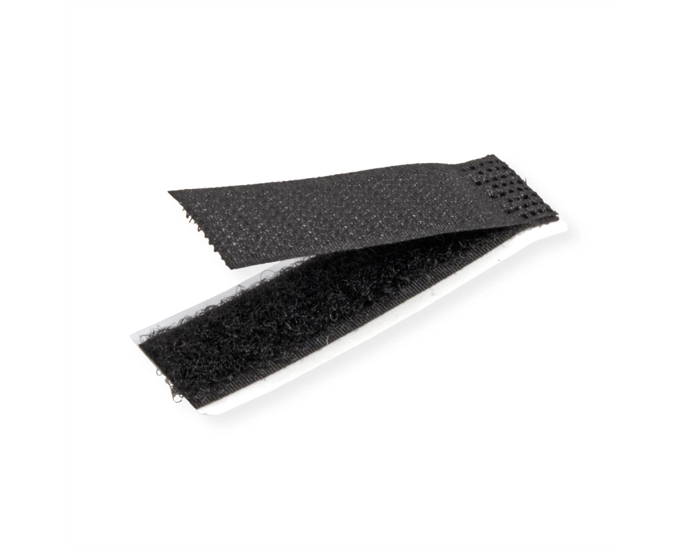 VELCRO ONE-WRAP Kabelflachverleger schwarz, einfach, 16 x 70 mm