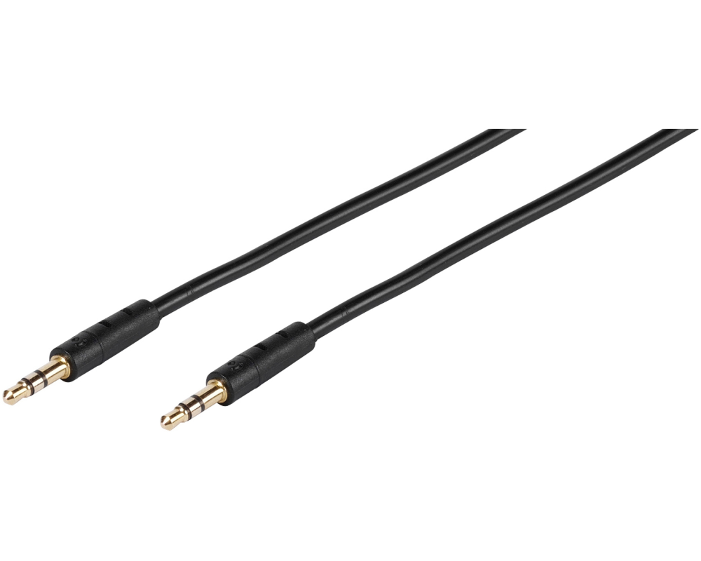 VIVANCO Kabel Audio 45516 3,5-mm-Klinkenstecker, 1m