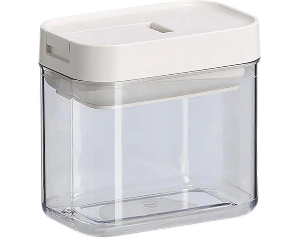 Zeller Present Vorratsdose Vakuumdeckel 0.38 l, Transparent/Weiss