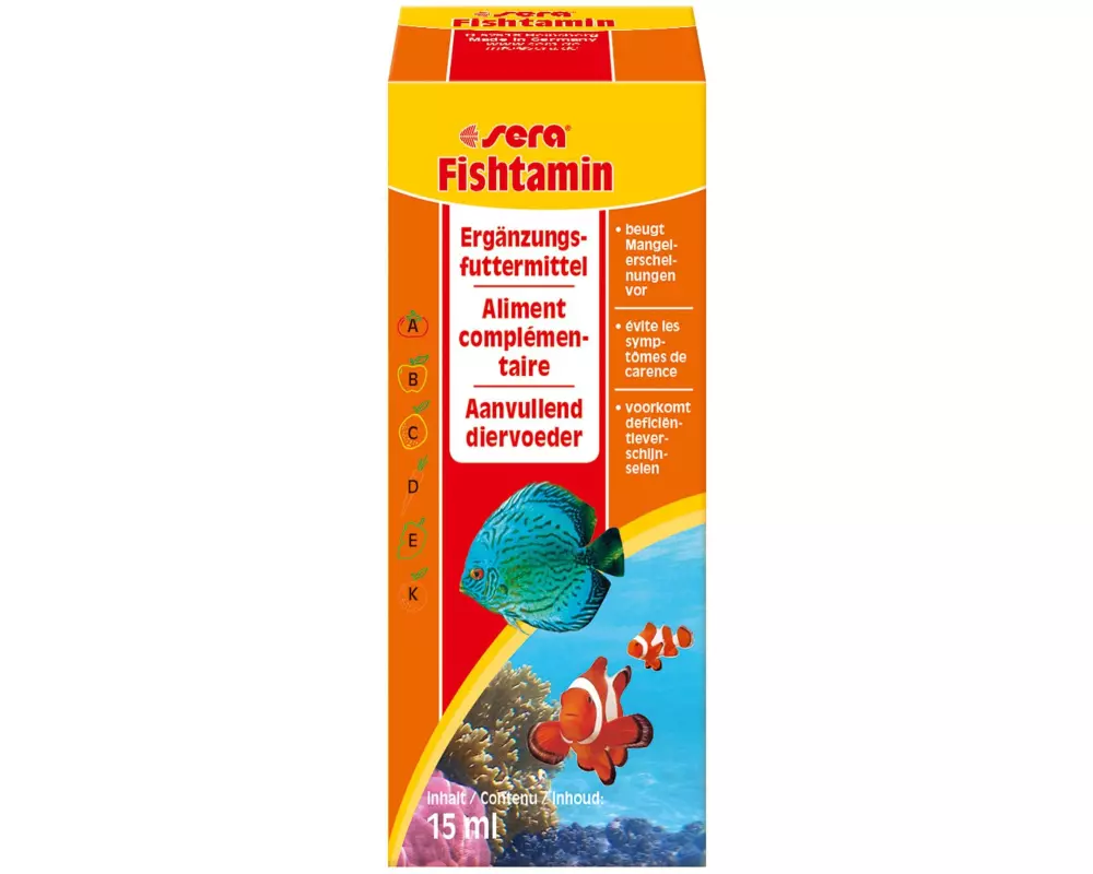 sera Ergänzungsfutter Fishtamin, 15 ml