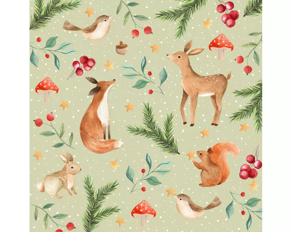 Braun + Company Servietten Atelier Winternight 33 x 33 cm, 20 Stück