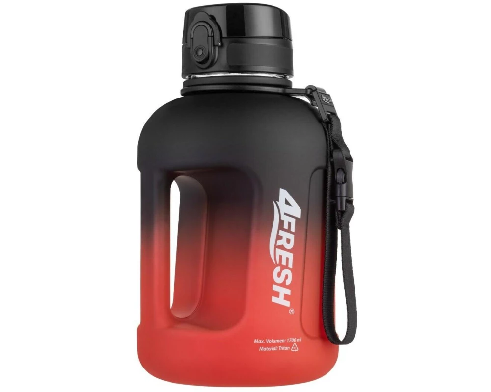 4Fresh Gradient Half Gallon 1700 ml, Rot/Schwarz