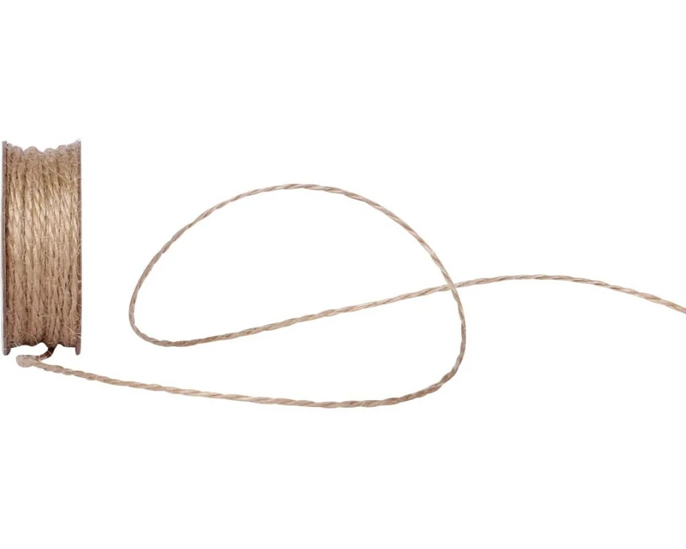 Spyk Spyk Geschenkband Jutekordel 2 mm x 15 m, Beige