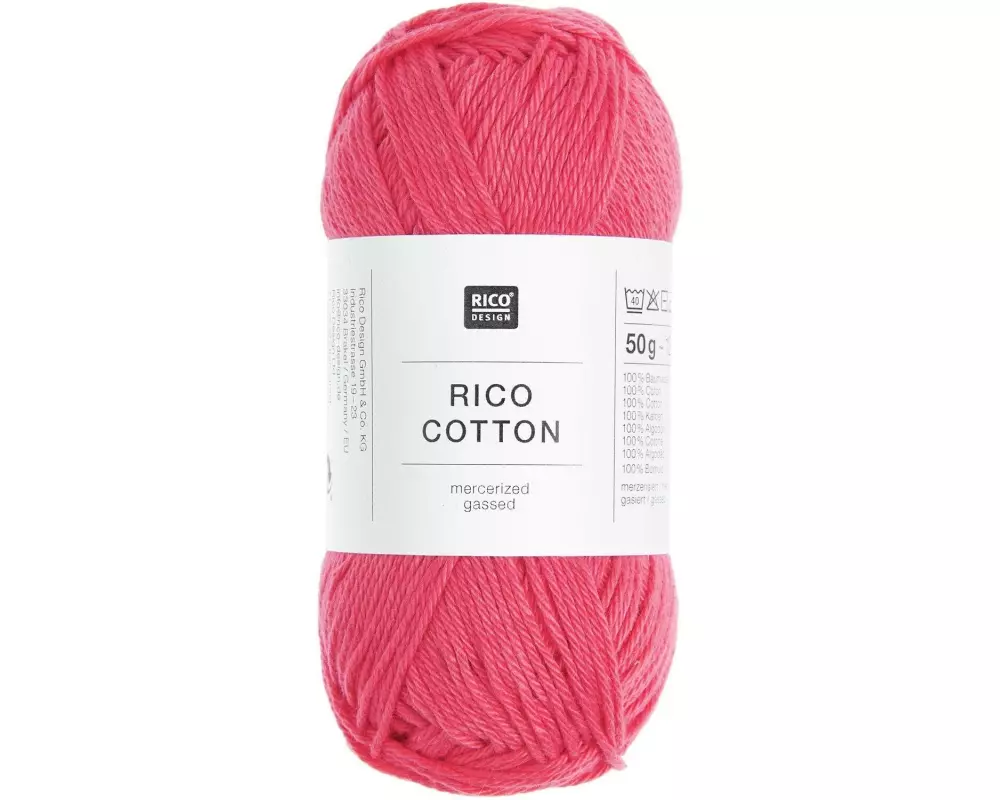Rico Design Baumwollgarn Azalee, 50 g, 125 m