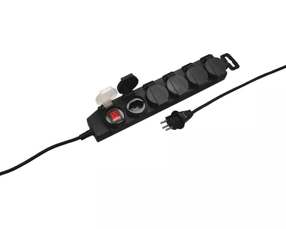 STEFFEN Steckdosenleiste STEBA DRY 5x T13 IP21 mit Schalter