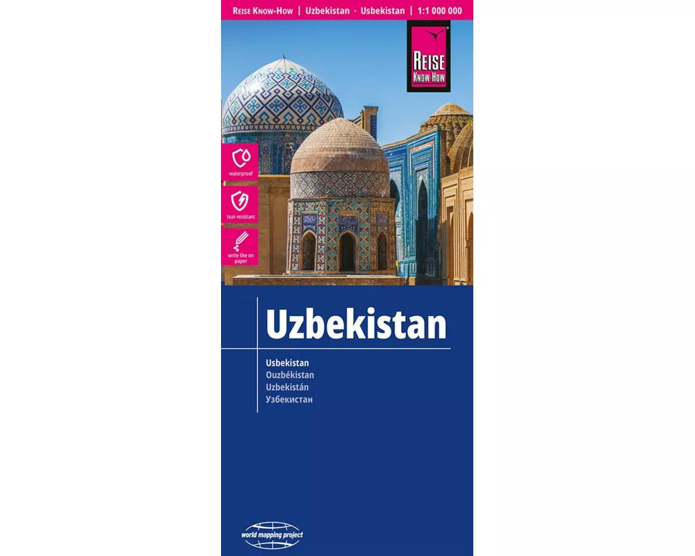 Reise Know-How Landkarte Usbekistan / Uzbekistan (1:1.000.000)