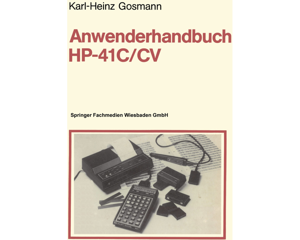 Anwenderhandbuch HP-41 C/CV