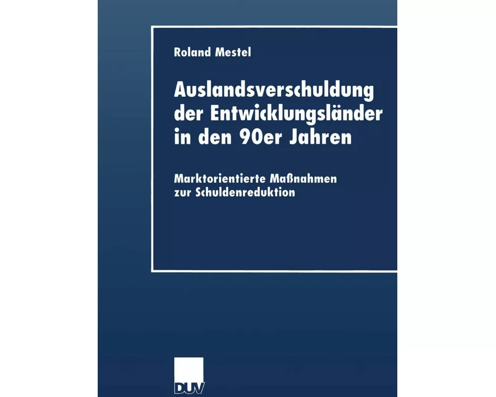 Auslandsverschuldung der Entwicklungsländer in den 90er Jahren