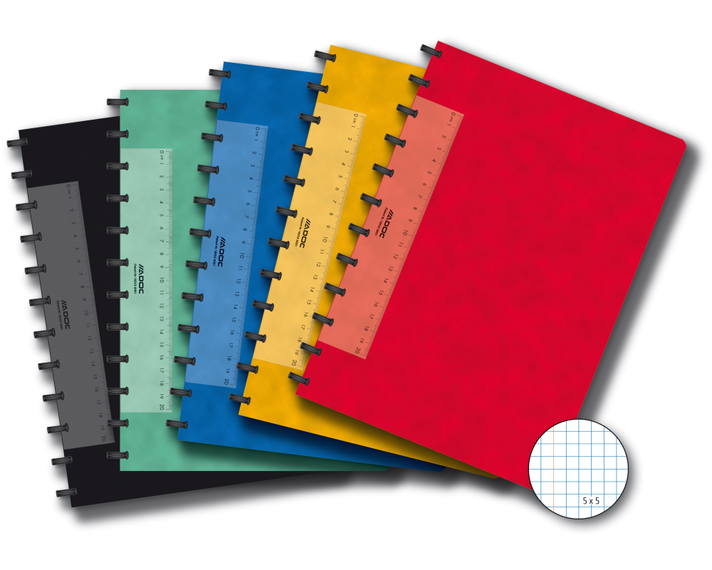 ADOC Notizheft A4 6055.100 kariert ass.