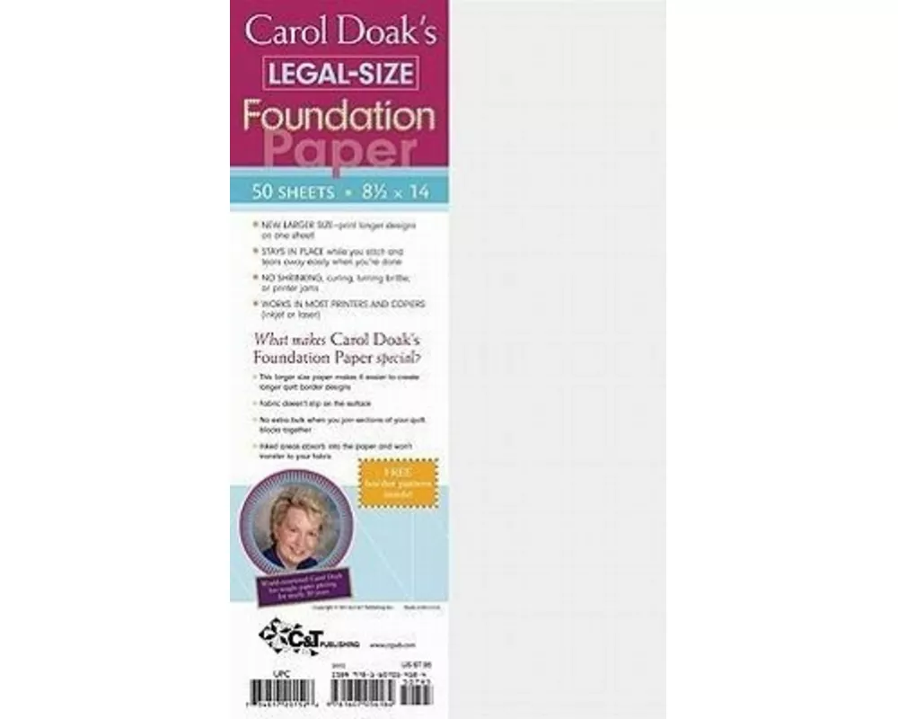 Carol Doak's Legal Size Foundation Paper