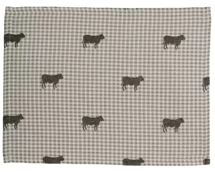 Hubatka Tischset Bella 35 cm x 45 cm, Grau