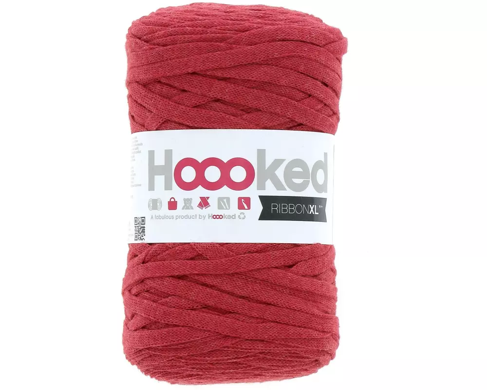 Hoooked Wolle Ribbon XL 250 g, Rot