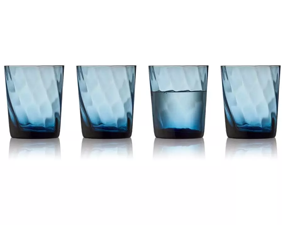 Lyngby Trinkglas Vienna Blau, 4 Stück, 30 cl