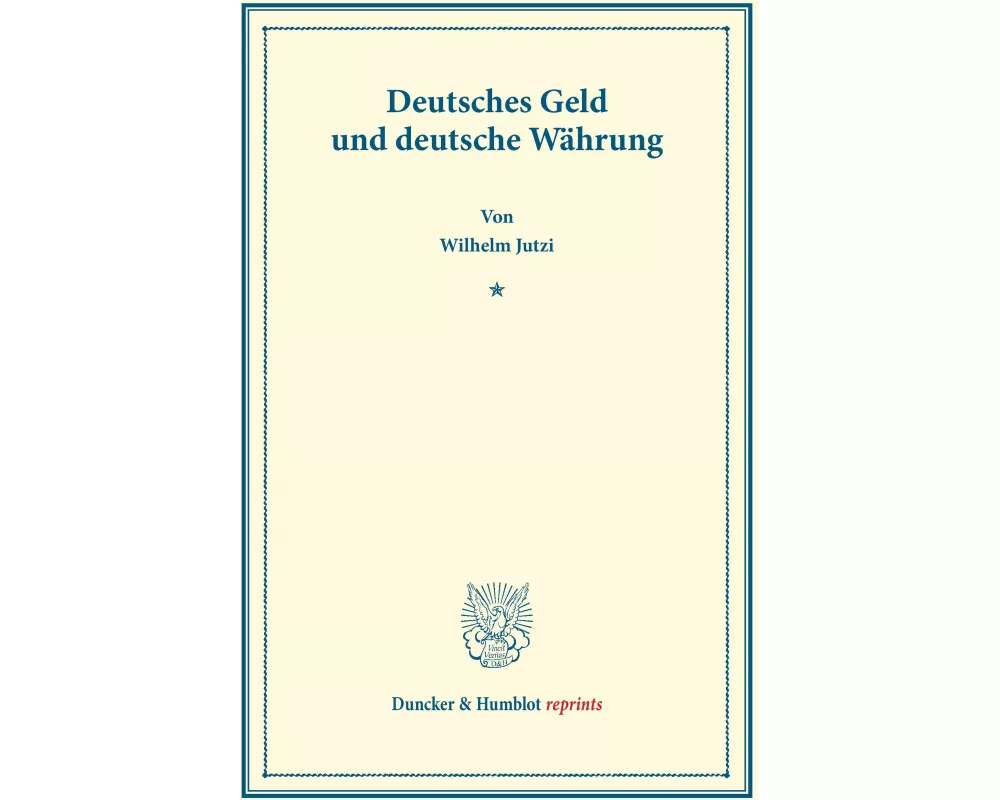 Deutsches Geld und deutsche Währung