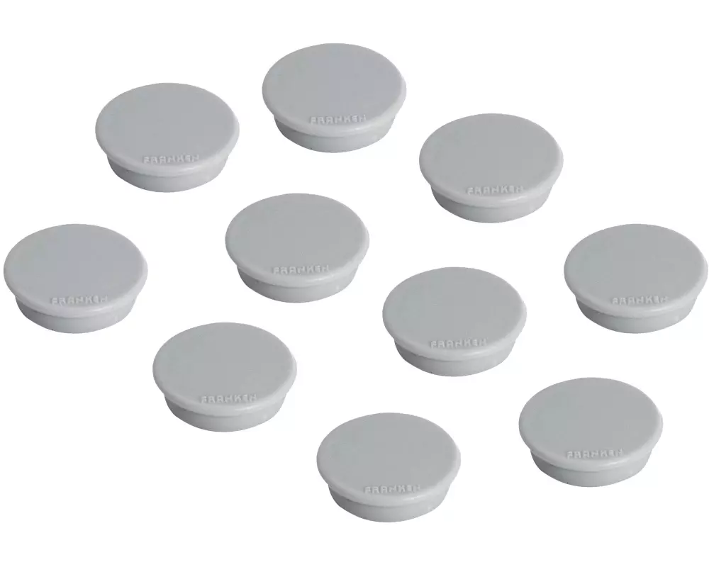 Franken Haftmagnet Ø 38 mm, 2.5 kg, 10 Stück, Grau