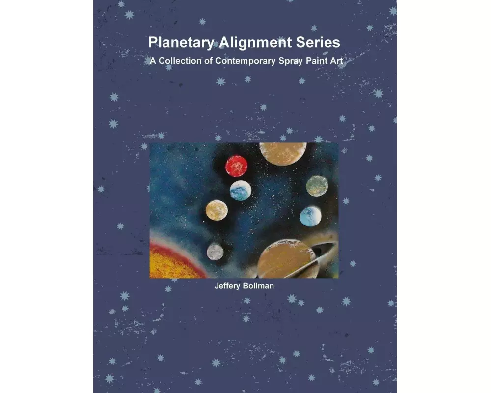 Planetary Alignment Series Contemporary Spray Paint Art