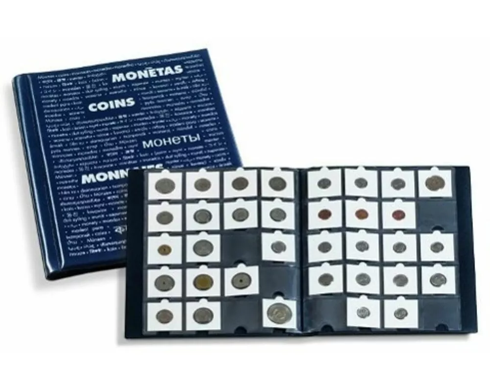 Münzrähmchen Album mit 10 Hüllen für je 20 Kartonrähmchen