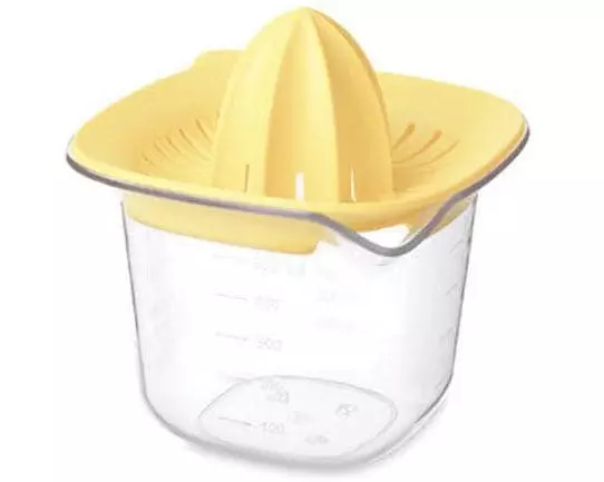 Brabantia Zitruspresse Tasty+ mit Messbecher, Vanilla Yellow