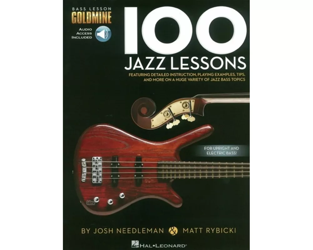 100 Jazz Lessons Bass Lesson Goldmine Series Book/Online Audio