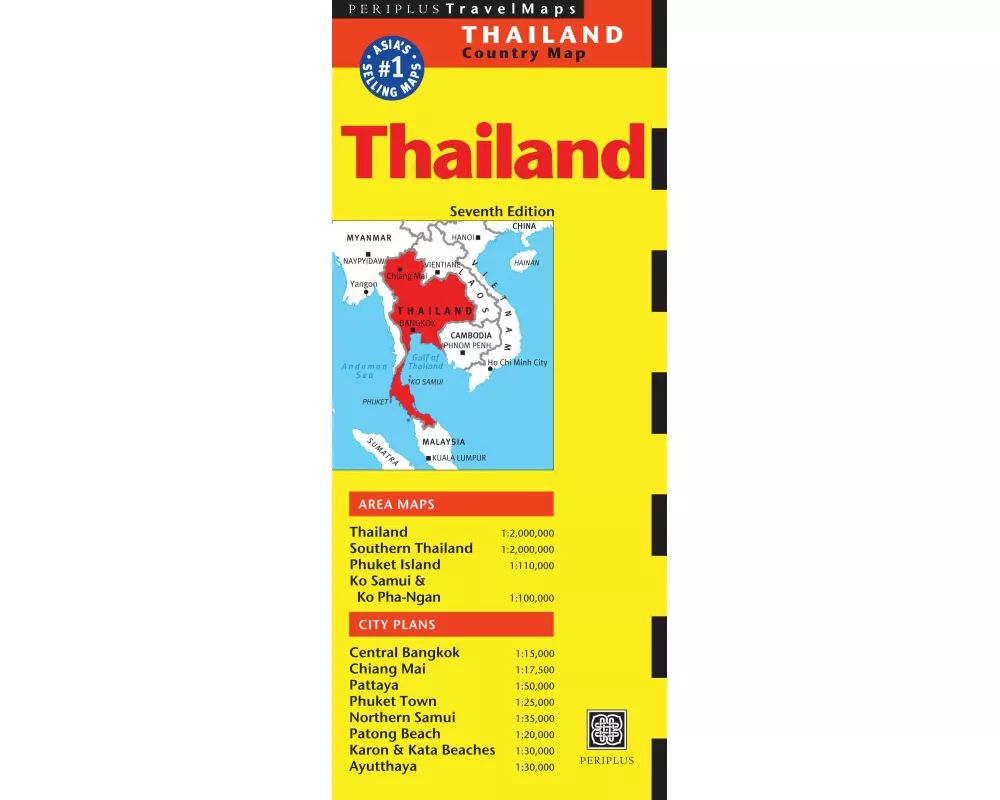 Thailand Travel Map Seventh Edition