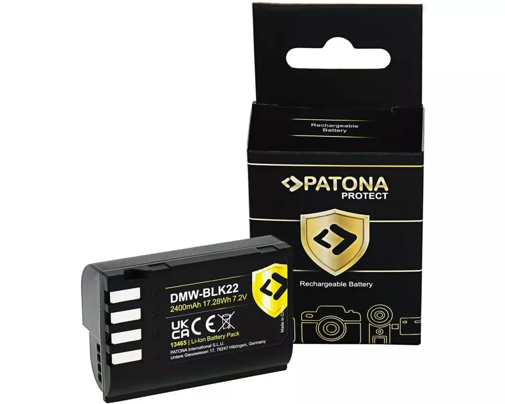 Patona PROTECT Akku für Panasonic DMW-BLK22