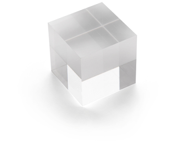 DEFLECTO Acrylblock 50x50mm AB150 transparent poliert