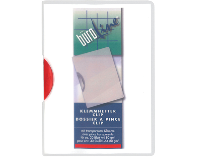 BÜROLINE Klemmhefter A4 667287 rot