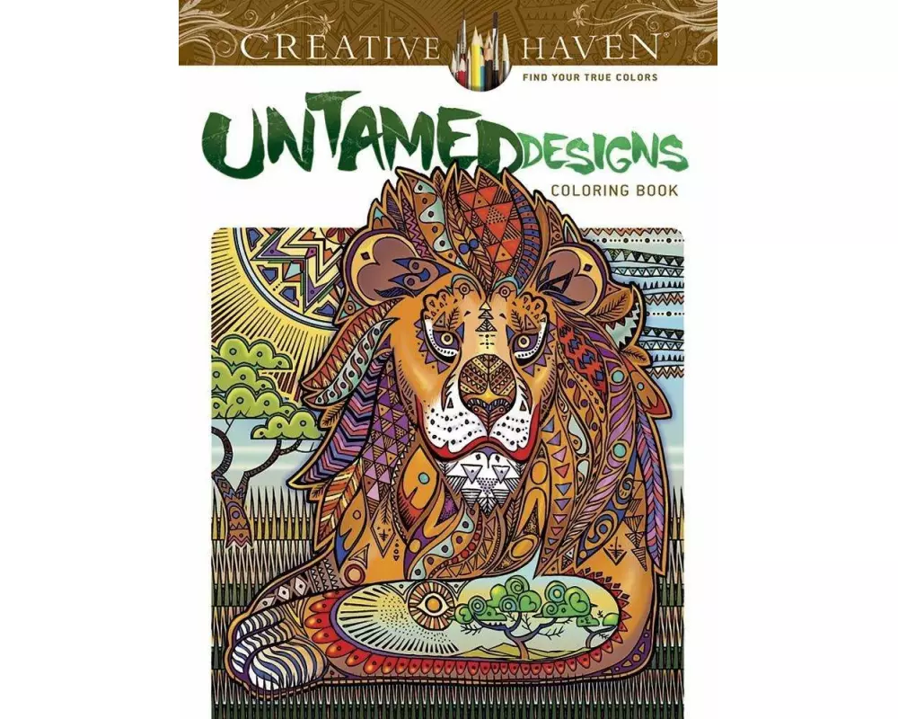 Creative Haven Wild Animal Designs Coloring Book