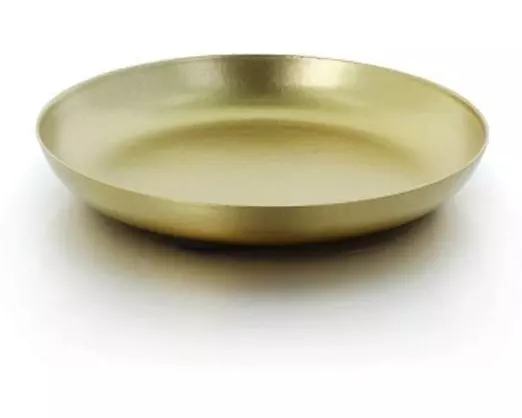 balthasar Kerzenteller rund 10 x 3 cm 1 Stück, Gold