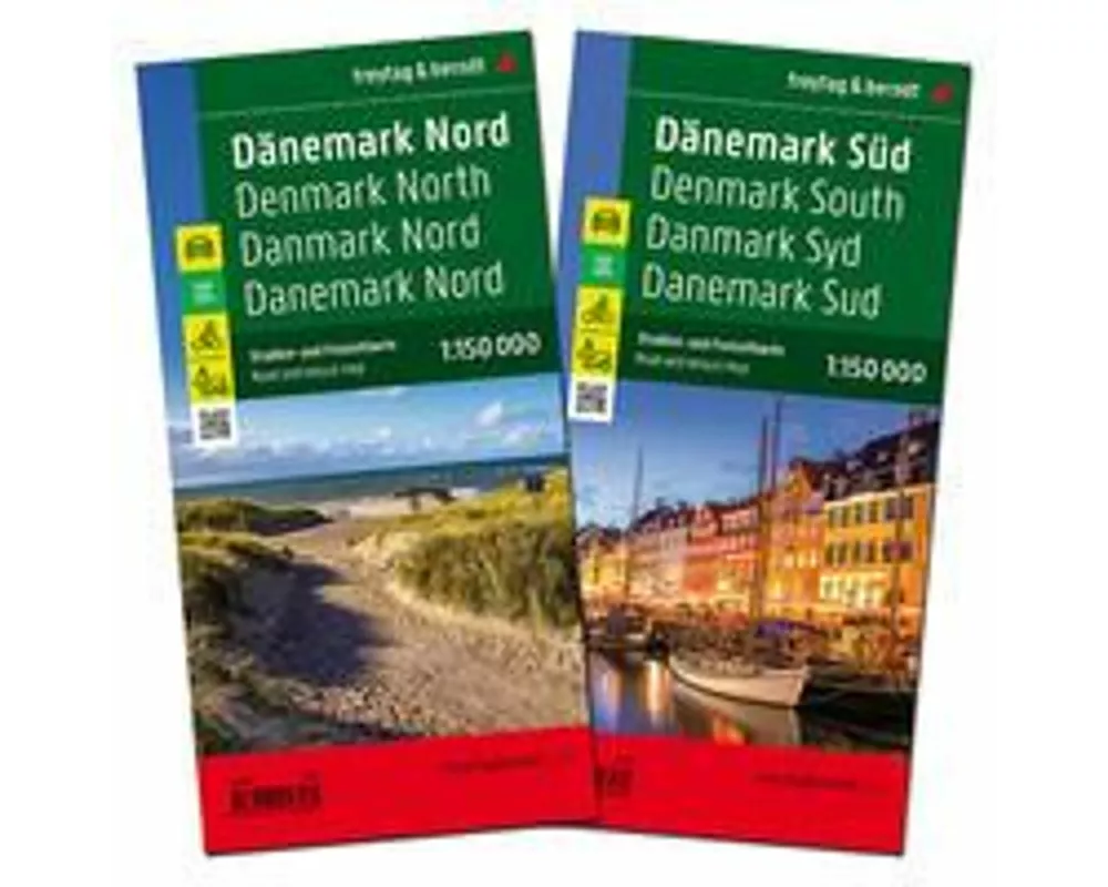 freytag & berndt Straßenkarte Dänemark Set 1:150.000