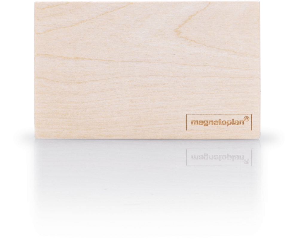 MAGNETOPLAN Magnetischer Stifthalter 1228649 Wood Series, Birke 114x70x64mm