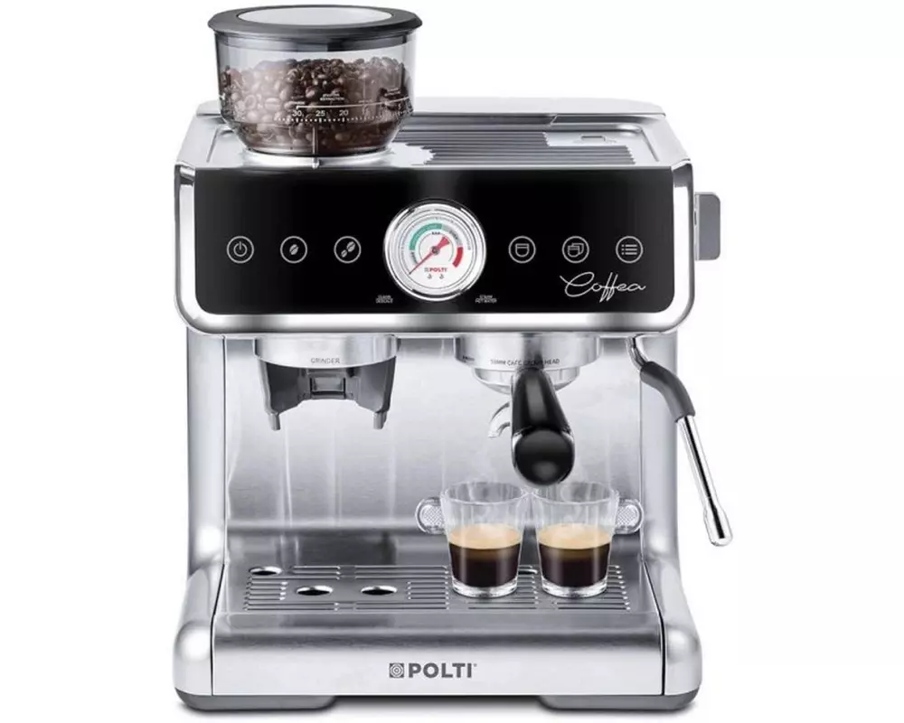 Polti Siebträgermaschine Coffea G50S Silber