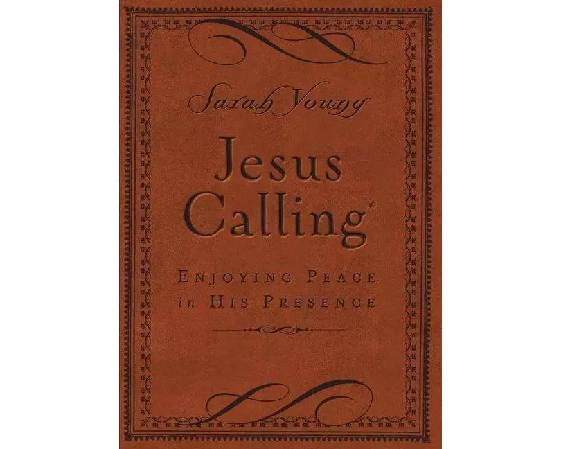 Jesus Calling, Small Brown Leathersoft, with Scripture references