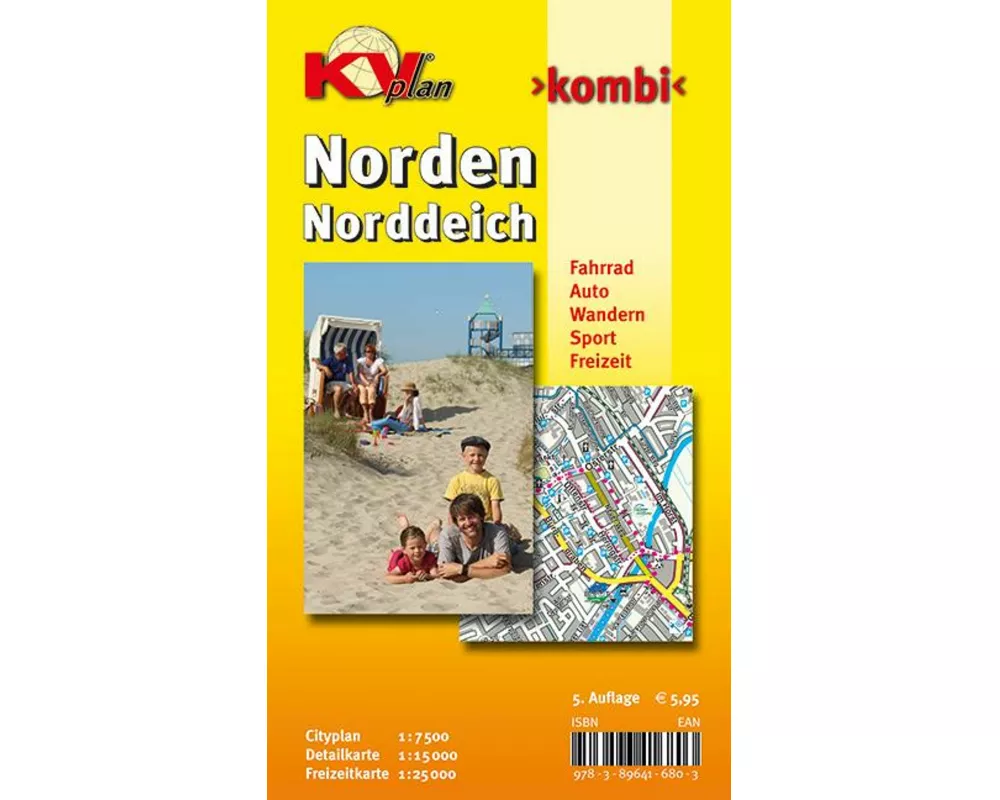 Norden, KVplan, Radkarte/Freizeitkarte/Stadtplan, 1:25.000 / 1:15.000 / 1:7.500