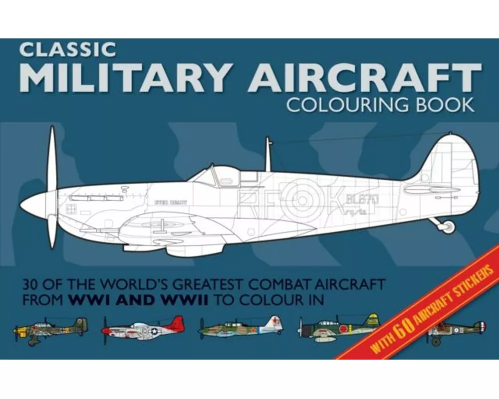 Military Aircraft Colouring Book