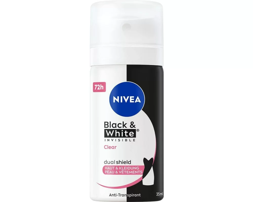 NIVEA Deo Spray mini Black & White Invisible Clear 35 ml