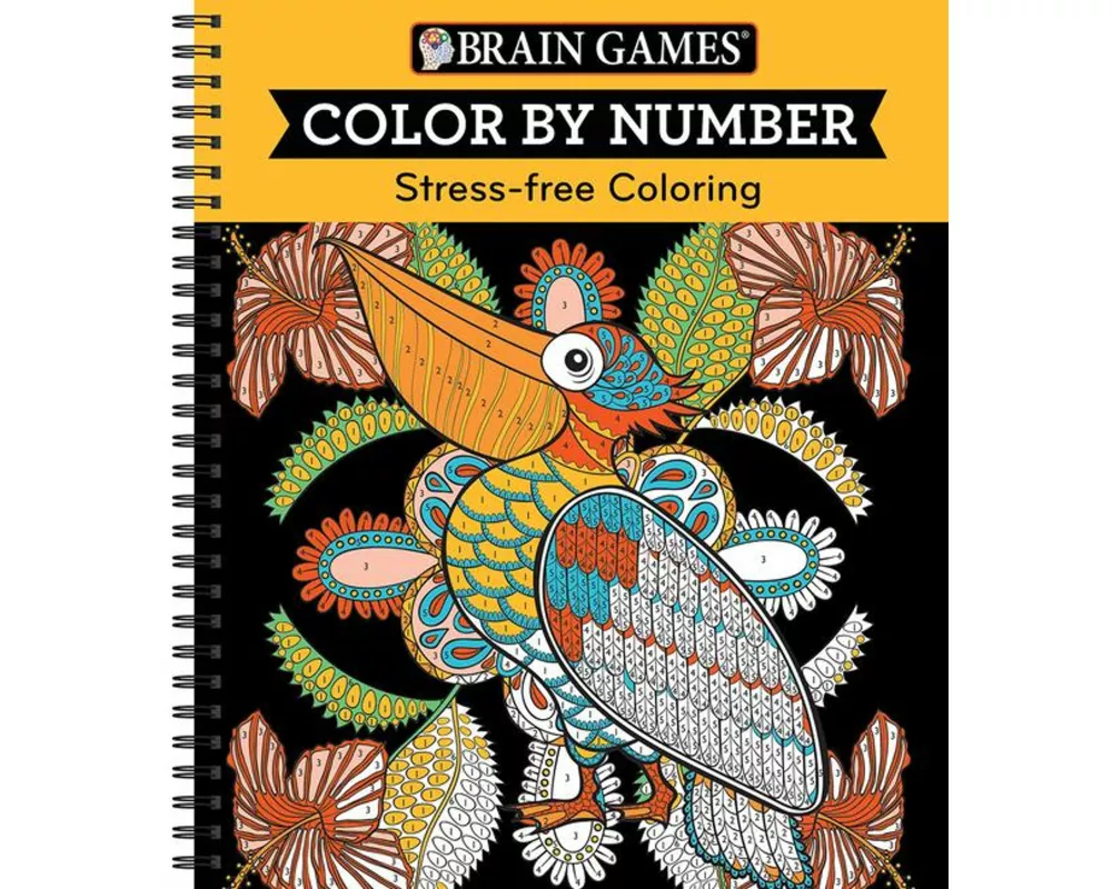Brain Games - Color by Number: Stress-Free Coloring (Orange)