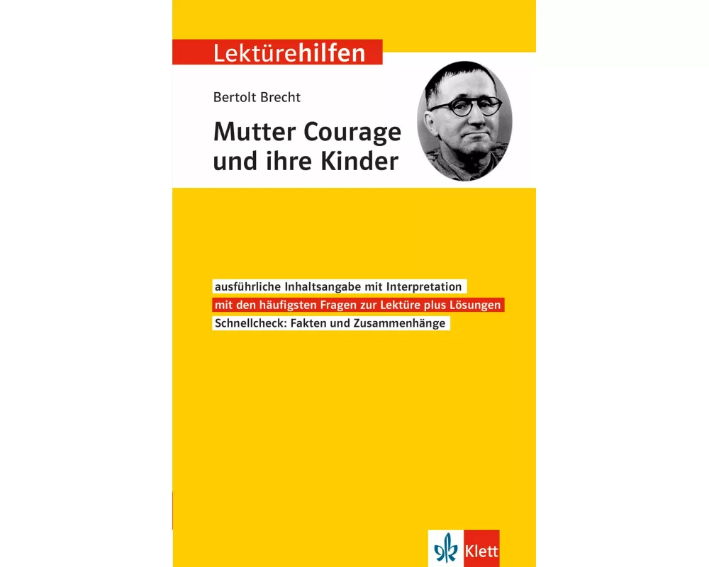 Klett Lektürehilfen Bertolt Brecht "Mutter Courage und ihre Kinder"