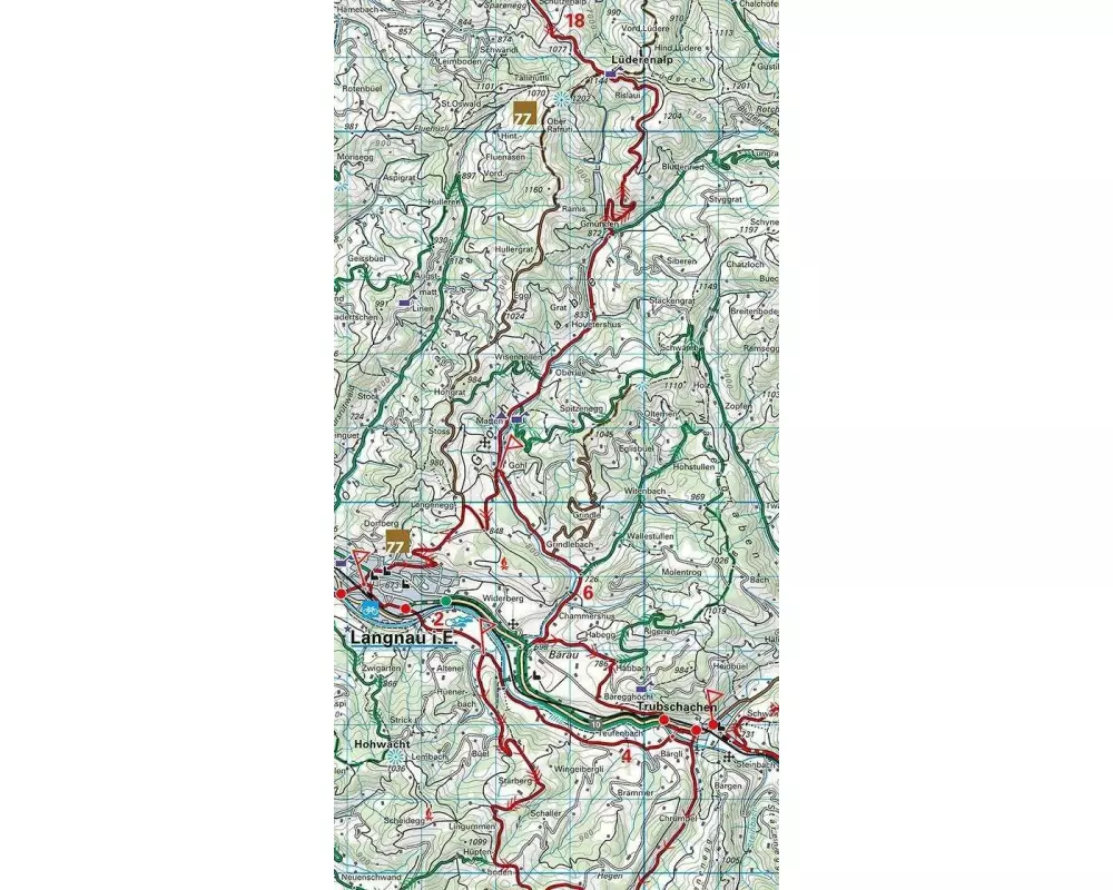Kümmerly+Frey Velokarte 10 Emmental 1:60.000