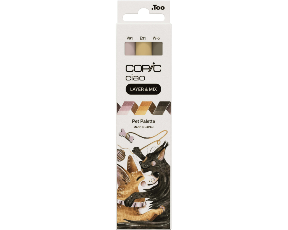 COPIC Marker Ciao 220750302 Pet Palette 3 Stück