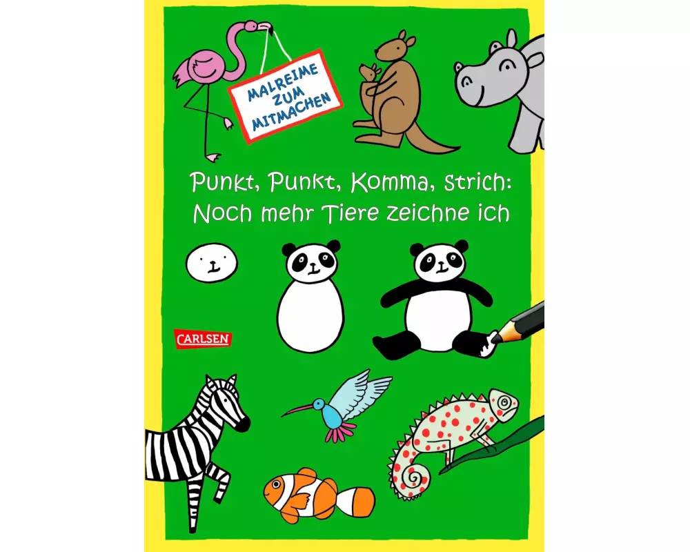 Punkt, Punkt, Komma Strich: Noch mehr Tiere zeichne ich