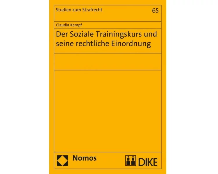 Der Soziale Trainingskurs und seine rechtliche Einordnung