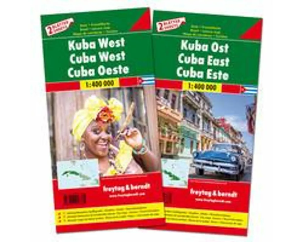 freytag & berndt Straßenkarte Kuba Set West und Ost 1:400.000
